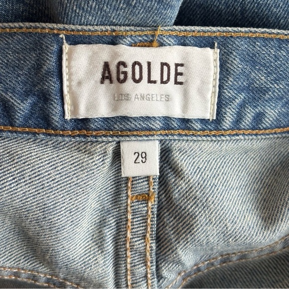 NWOT Agolde Ellis Trouser Wide Leg Baggy Lyocell Recycled Nylon Pleated Jeans - Picture 8 of 12